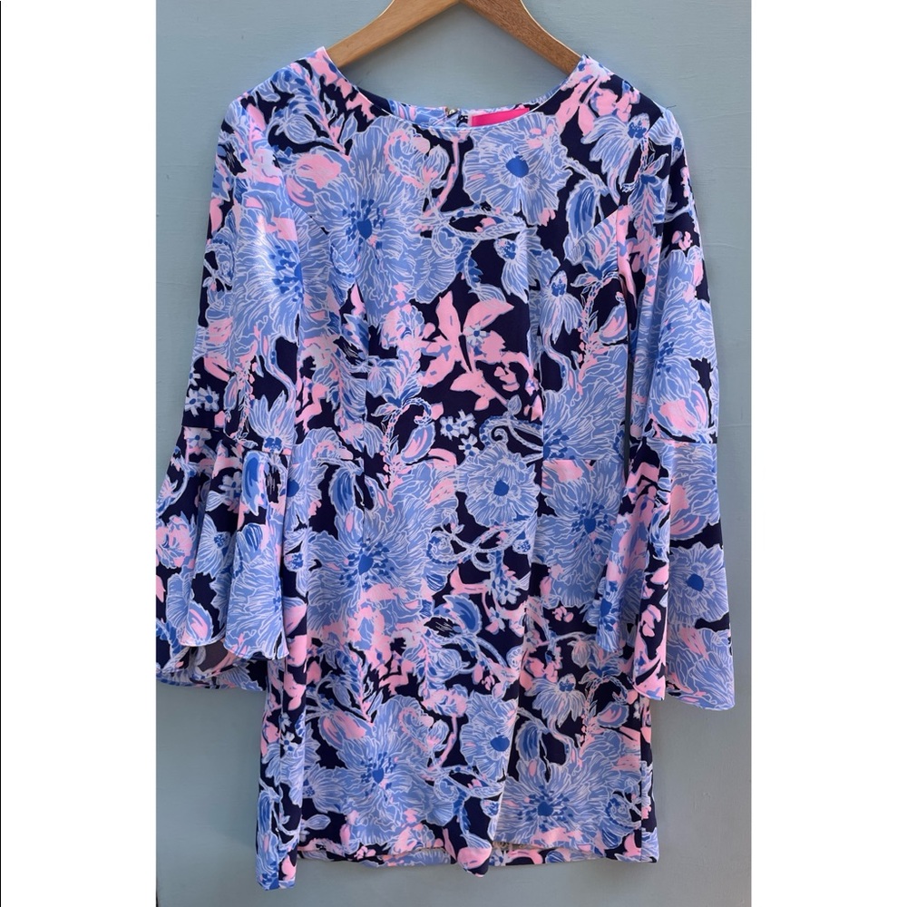 Lilly Pulitzer Pink and Blue Floral Dress